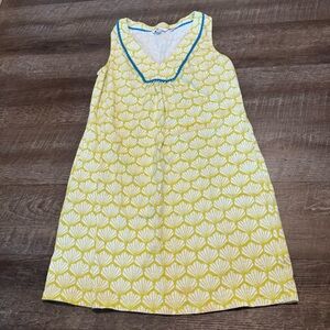 Boden Yellow Tarifa Citrus Seashell Jersey Dress